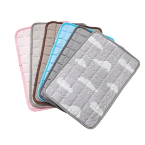 Pet Cooling Mat Dog Cat Sleeping Pad Cool Ice Silk