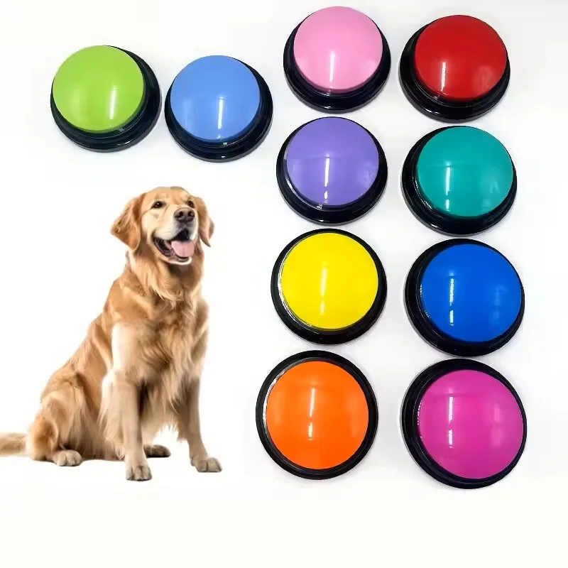 Dog Toys Funny Dog Recordable Pet Toys Travel Talking Pet Starters Pet Speaking Buttons Portable Cute Pet Supplies